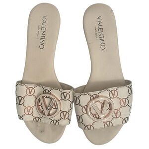 Valentino Carrie Sandals in cream, Gold and White from the spring 2022, size 10